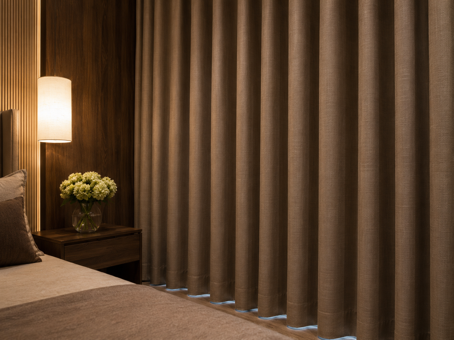 Cortina Blackout com acabamento elegante